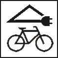 abschliebare Fahrradgarage mit Ladestation